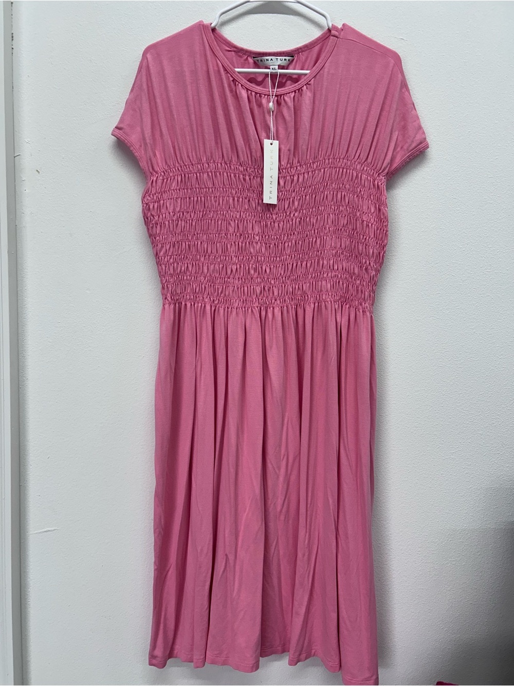 NWT Trina Turk Entertain 2 Pink Midi Dress Size XL